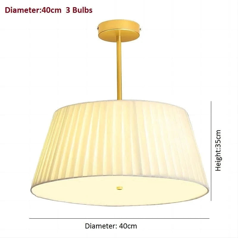 Plafonnier nordique en tissu et cuivre Joliment Simple | Marco Lucetti Style C Dia 40 cm