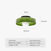 Plafonnier nordique en verre avec une seule tête G9 | Marco Lucetti A / Lumière blanche