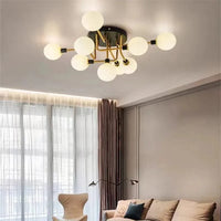 Plafonnier nordique en verre G9 LED pour intérieur moderne | Marco Lucetti