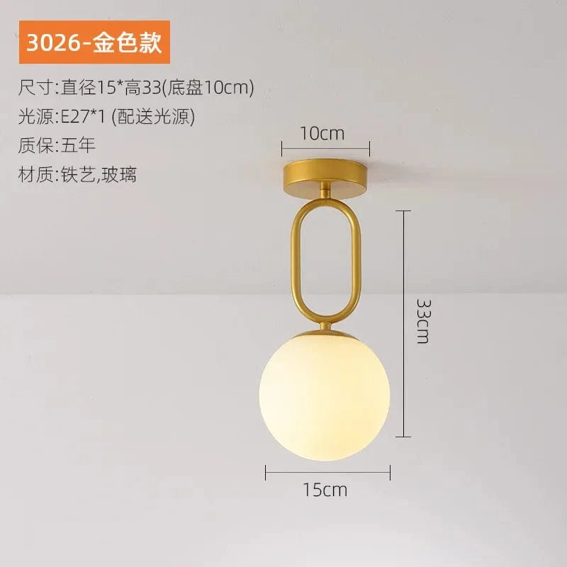 Plafonnier Nordique Épuré | Marco Lucetti B doré / PAS d&#39;ampoules