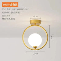 Plafonnier Nordique Épuré | Marco Lucetti Doré / PAS d&#39;ampoules