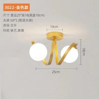 Plafonnier Nordique Épuré | Marco Lucetti E doré / PAS d&#39;ampoules