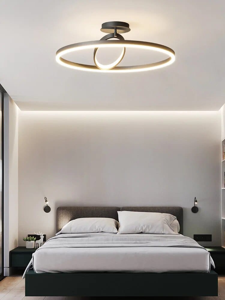 Plafonnier nordique géométrique noir/blanc | Marco Lucetti