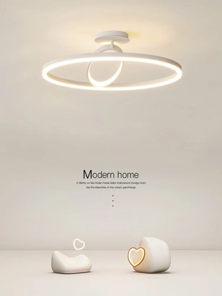 Plafonnier nordique géométrique noir/blanc | Marco Lucetti