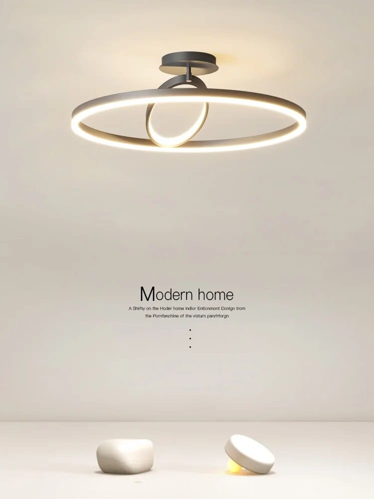 Plafonnier nordique géométrique noir/blanc | Marco Lucetti