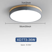 Plafonnier Nordique LED en Bois à 7 Couleurs pour Salon - 3 Lumières Ajustables - Idéal pour Chambre et Couloir | Marco Lucetti