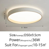 Plafonnier Nordique LED pour chambre étude salon bébé chambre décoration intérieure | Marco Lucetti B Or Blanc 50cm / Blanc chaud, pas de télécommande