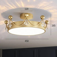 Plafonnier nordique minimaliste : Couronne en cristal | Marco Lucetti 45 cm / 3 couleurs