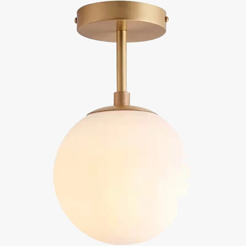 Plafonnier en verre rond nordique minimaliste moderne