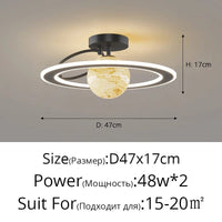 Plafonnier nordique moderne à LED de luxe "Étoile Ciel" | Marco Lucetti