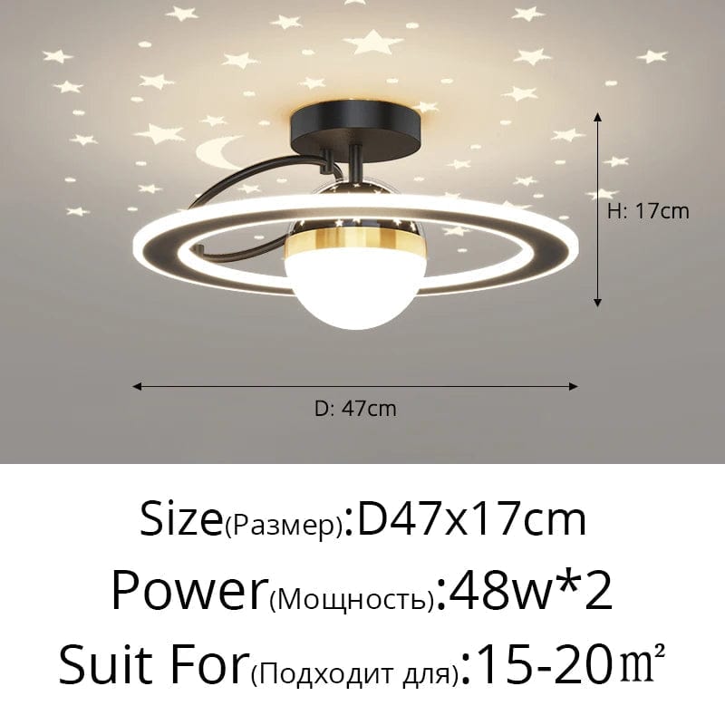 Plafonnier nordique moderne à LED de luxe "Étoile Ciel" | Marco Lucetti