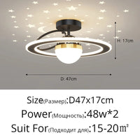 Plafonnier nordique moderne à LED de luxe "Étoile Ciel" | Marco Lucetti