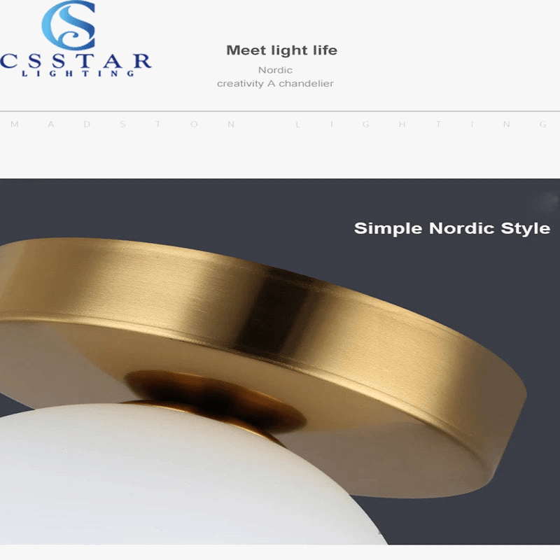 Plafonnier Nordique Moderne en Verre Transparent LED | Marco Lucetti