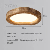 Plafonnier Nordique Moderne pour une Protection Oculaire à Spectre Complet | Marco Lucetti 54 cm