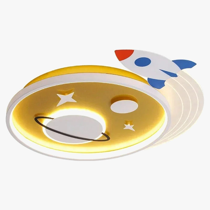 Plafonnier Nordique "Planète Fusée" LED pour Décoration Enfant