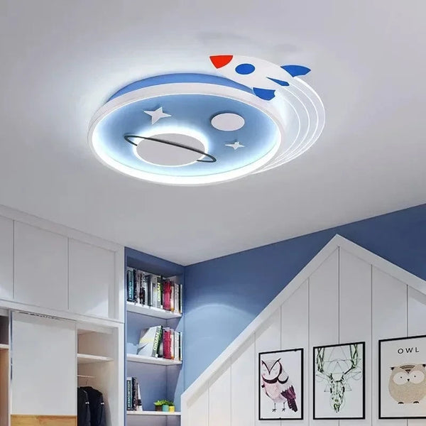 Plafonnier Nordique "Planète Fusée" LED pour Décoration Enfant | Marco Lucetti