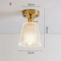 Plafonnier Nordique Rétro Loft Vintage Moderne - Abat-jour en Verre | Marco Lucetti B