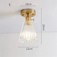 Plafonnier Nordique Rétro Loft Vintage Moderne - Abat-jour en Verre | Marco Lucetti E