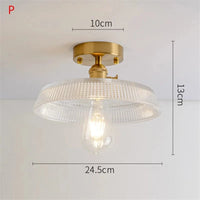 Plafonnier Nordique Rétro Loft Vintage Moderne - Abat-jour en Verre | Marco Lucetti P.