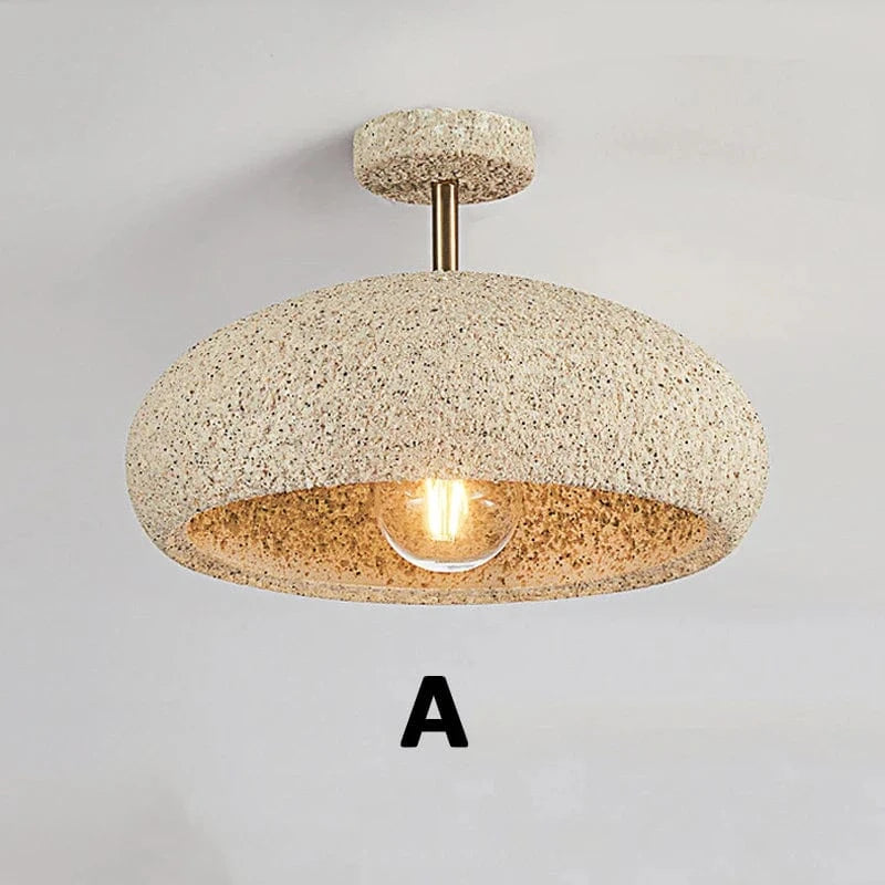 Plafonnier Nordique Vent Jaune - Collection Japonaise Wabi Sabi | Marco Lucetti Jaune tacheté