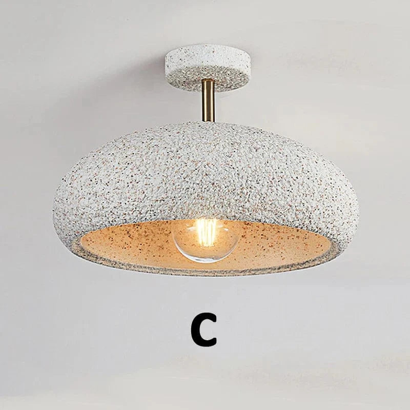 Plafonnier Nordique Vent Jaune - Collection Japonaise Wabi Sabi | Marco Lucetti Rouge tacheté Blanc