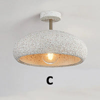 Plafonnier Nordique Vent Jaune - Collection Japonaise Wabi Sabi | Marco Lucetti Rouge tacheté Blanc