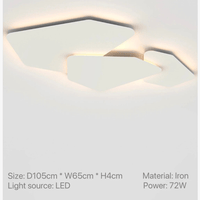 Plafonnier Nordlux : design nordique, moderne et géométrique pour salon, chambre, salle à manger, cuisine, bureau - éclairage LED intérieur. | Marco Lucetti 105 cm / Blanc chaud