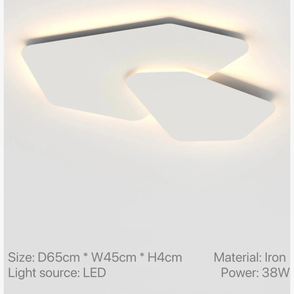 Plafonnier Nordlux : design nordique, moderne et géométrique pour salon, chambre, salle à manger, cuisine, bureau - éclairage LED intérieur. | Marco Lucetti 65 cm / Blanc chaud