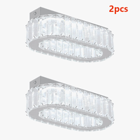 Plafonnier ovale en cristal LED pour une cuisine élégante | Marco Lucetti