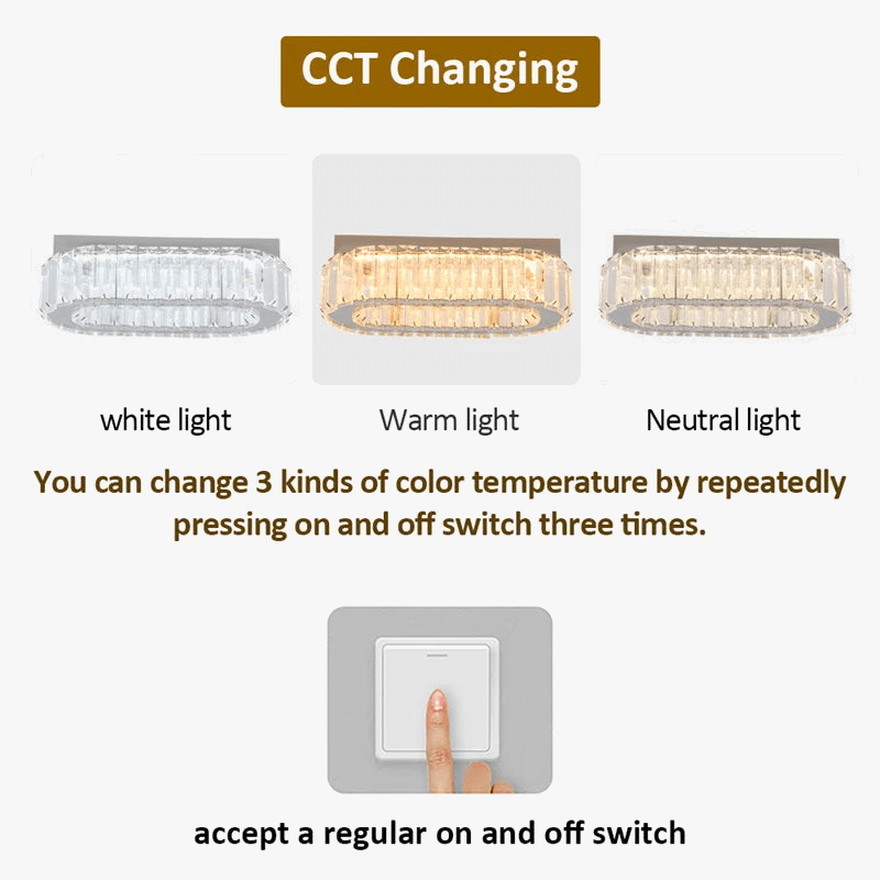 Plafonnier ovale en cristal LED pour une cuisine élégante | Marco Lucetti