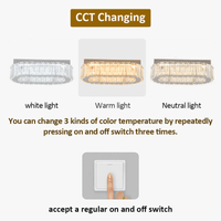 Plafonnier ovale en cristal LED pour une cuisine élégante | Marco Lucetti