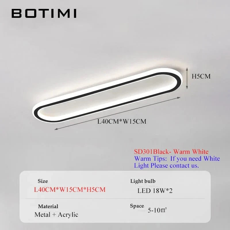 Plafonnier Piste Blanc Moderne | Marco Lucetti Noir40CM Blanc Chaud