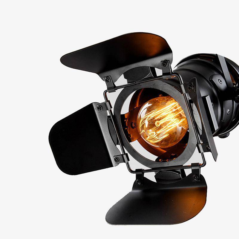 Plafonnier projecteur style rétro Vintage | Marco Lucetti Noir