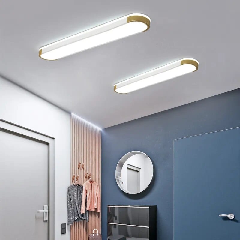 Plafonnier rectangulaire design pour couloir. | Marco Lucetti