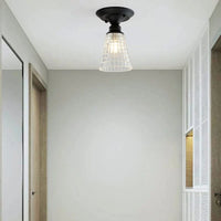 Plafonnier Rétro Américain avec Couvercle en Verre - Décoration Créative | Marco Lucetti