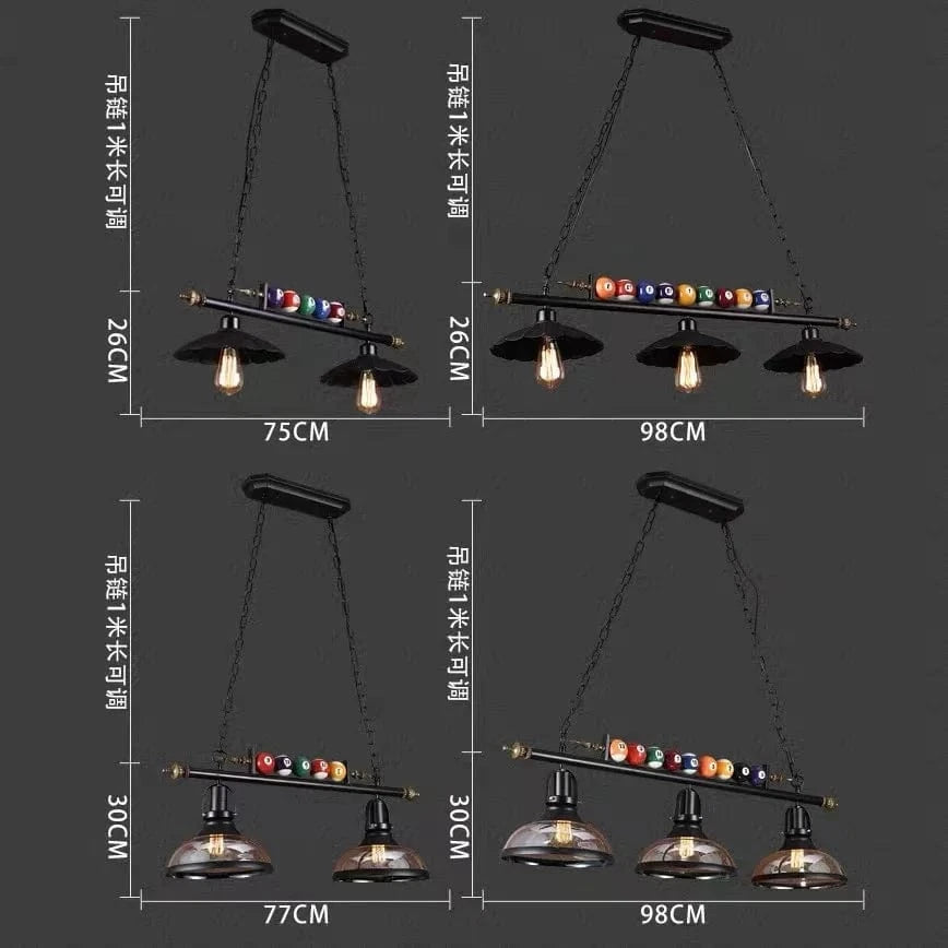 Plafonnier rétro américain idéal pour restaurants, bars et billards | Marco Lucetti