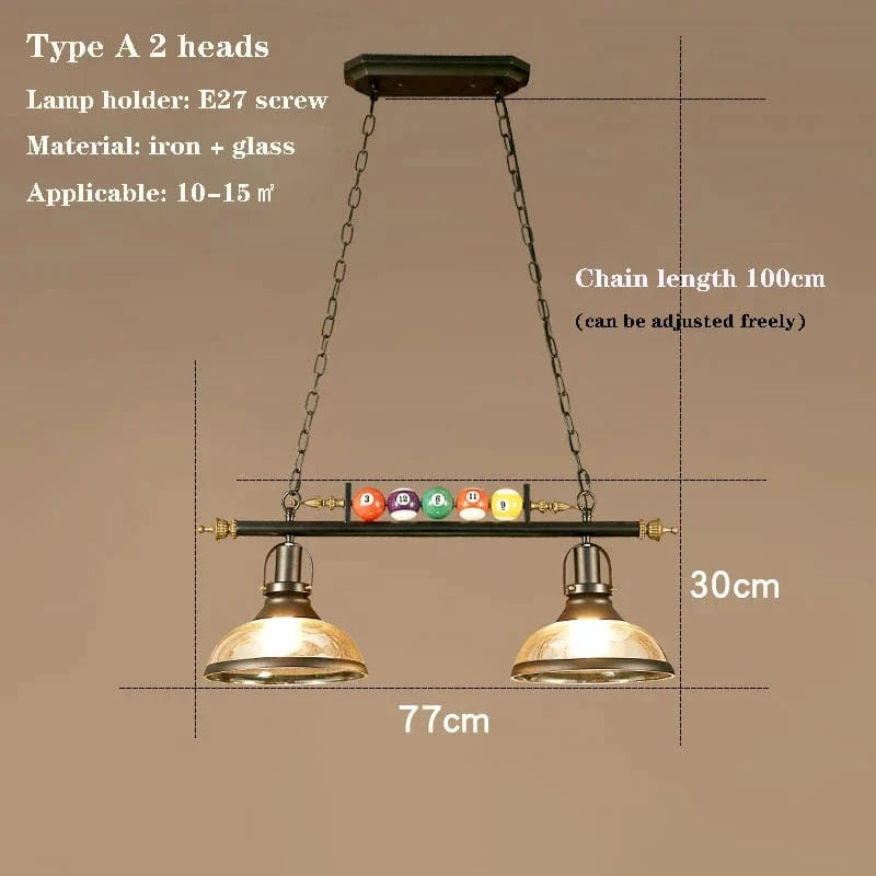 Plafonnier rétro américain idéal pour restaurants, bars et billards | Marco Lucetti A2 / Blanc chaud