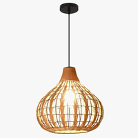 Plafonnier rétro en rotin tissé - Style Vintage | Marco Lucetti