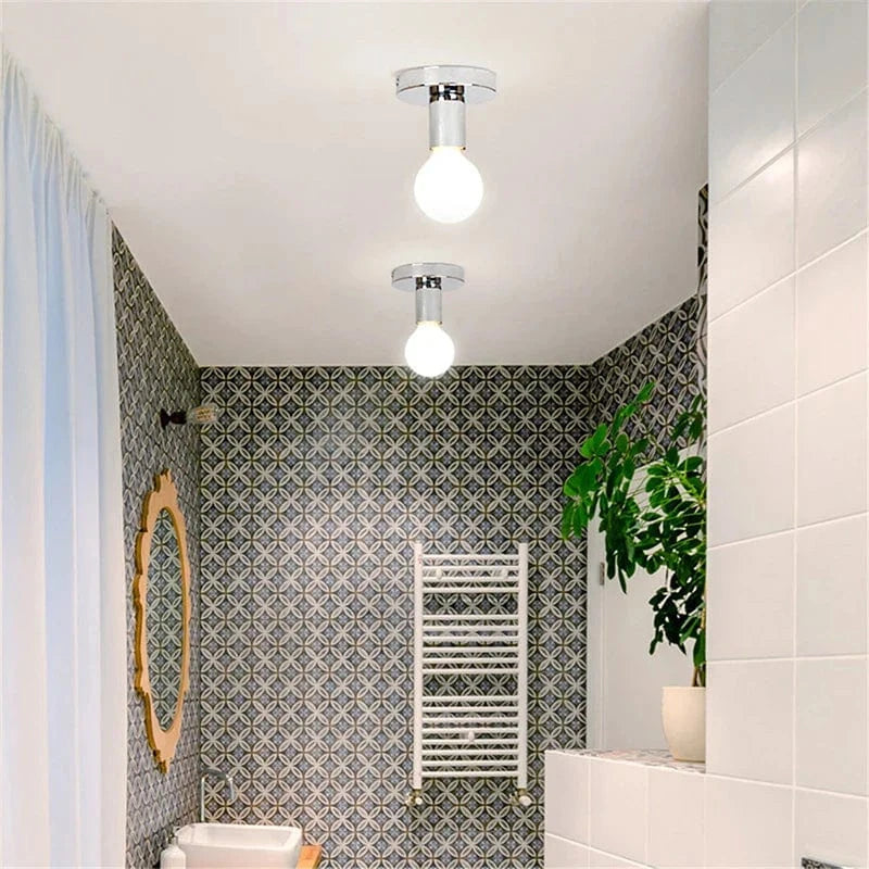 Plafonnier rétro industriel en métal E27 - Style Vintage Revisitée | Marco Lucetti