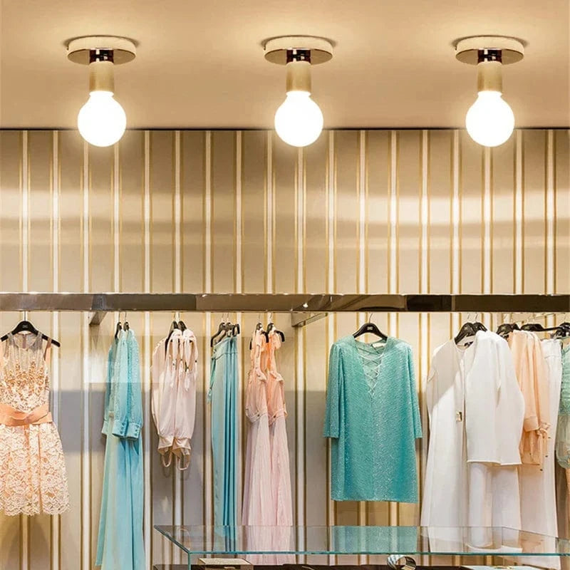 Plafonnier rétro industriel en métal E27 - Style Vintage Revisitée | Marco Lucetti