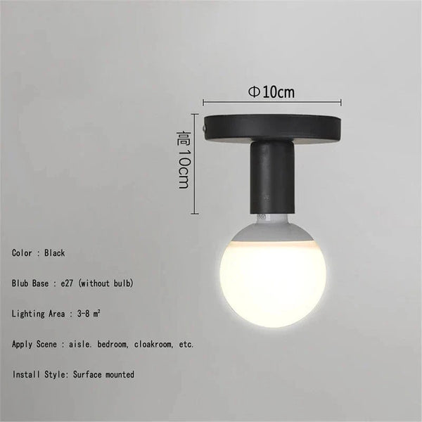 Plafonnier rétro industriel en métal E27 - Style Vintage Revisitée | Marco Lucetti