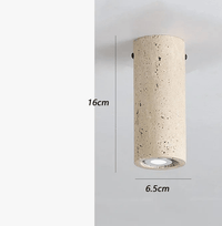 Plafonnier rétro jaune en pierre de grotte pour un couloir tendance | Marco Lucetti