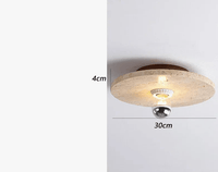 Plafonnier rétro jaune en pierre de grotte pour un couloir tendance | Marco Lucetti