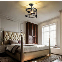 Plafonnier rétro "Vintage Glow" semi-encastré à 2 lumières | Marco Lucetti