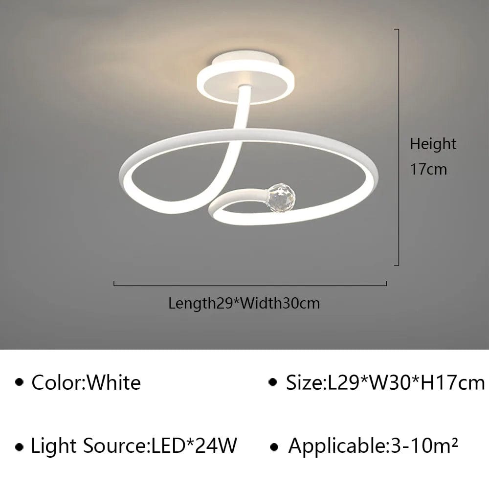 Plafonnier Rond Cristal LED | Marco Lucetti