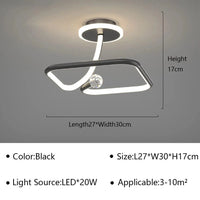 Plafonnier Rond Cristal LED | Marco Lucetti C Noir / Blanc chaud