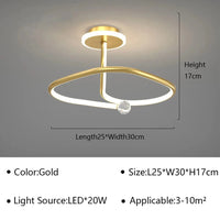 Plafonnier Rond Cristal LED | Marco Lucetti D Or / Blanc chaud