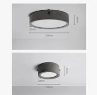 Plafonnier rond en ciment pour un salon moderne | Marco Lucetti