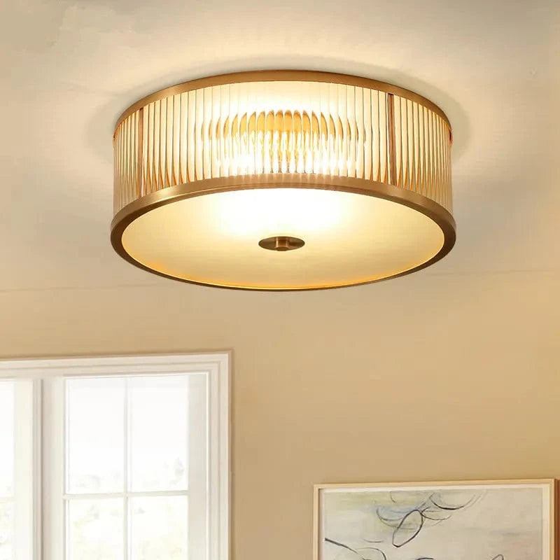 Plafonnier rond en cuivre américain de qualité supérieure | Marco Lucetti