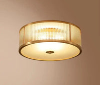 Plafonnier rond en cuivre américain de qualité supérieure | Marco Lucetti Dia35x13.5cm